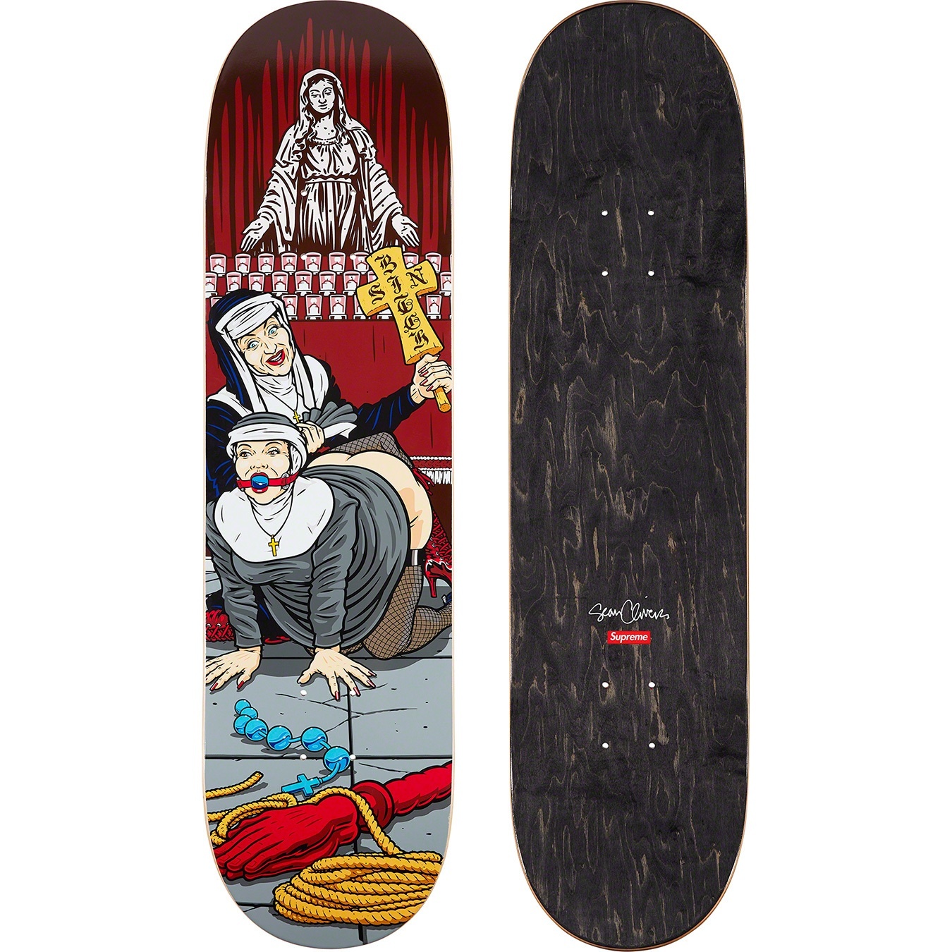 Nuns N Guns Skateboard view 2